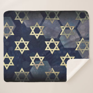 SlipperyJoe's sterke Hanukkah-sfeer Davidster m Sherpa Deken