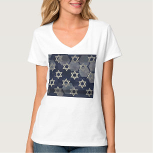 SlipperyJoe's sterke Hanukkah-sfeer Davidster m T-shirt