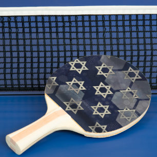 SlipperyJoe's sterke Hanukkah-sfeer Davidster m Tafeltennisbatje