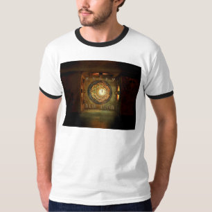 SlipperyJoe's stoomthema Nieuwjaar ronde meta T-shirt