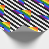 SlipperyJoe's Straight Ally Flag homo geschenken L Cadeaupapier (Hoek)