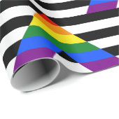 SlipperyJoe's Straight Ally Flag homo geschenken L Cadeaupapier (Rol Hoek)