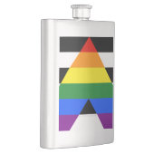SlipperyJoe's Straight Ally Flag homo geschenken L Flacon (Rechts)