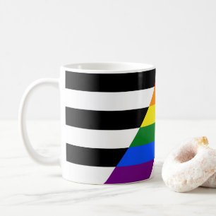 SlipperyJoe's Straight Ally Flag homo geschenken L Koffiemok
