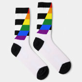SlipperyJoe's Straight Ally Flag homo geschenken L Sokken (Rechts)