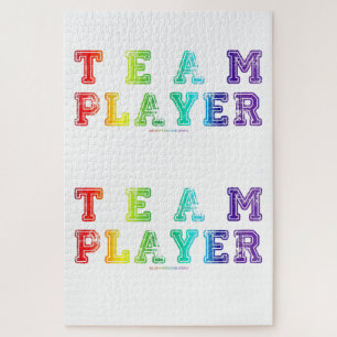 SlipperyJoe's Team Player woordt pride kleuren rai Legpuzzel