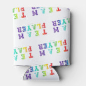 SlipperyJoe's Team Player zegt verloop regenboog c Blikjeskoeler (Achterkant)