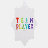 SlipperyJoe's Team Player zegt verloop regenboog c Ornament Kaart (Rechts)