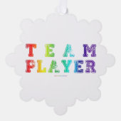 SlipperyJoe's Team Player zegt verloop regenboog c Ornament Kaart (Voorkant)