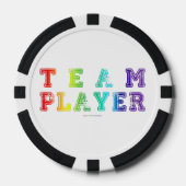 SlipperyJoe's Team Player zegt verloop regenboog c Poker Chips (Voorkant)