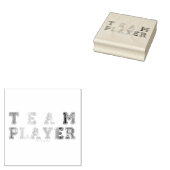 SlipperyJoe's Team Player zegt verloop regenboog c Rubberstempel (Gestempeld)