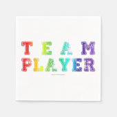 SlipperyJoe's Team Player zegt verloop regenboog c Servet (Voorkant)
