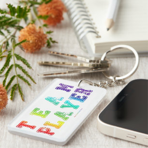 SlipperyJoe's Team Player zegt verloop regenboog c Sleutelhanger