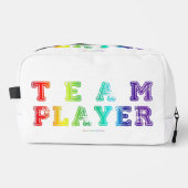 SlipperyJoe's Team Player zegt verloop regenboog c Toilettasje (Voorkant)