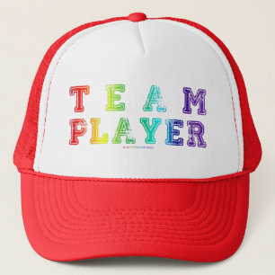 SlipperyJoe's Team Player zegt verloop regenboog c Trucker Pet