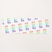 SlipperyJoe's Team Player zegt verloop regenboog c Yogamat (Achterkant (horizontaal))