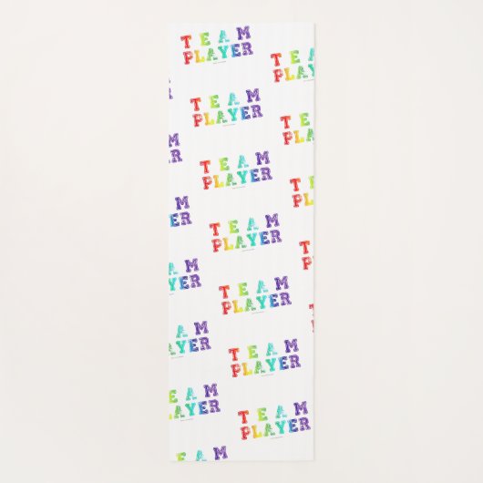 SlipperyJoe's Team Player zegt verloop regenboog c Yogamat (Achterkant)