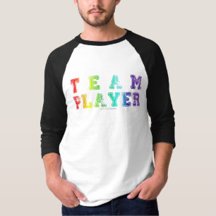 SlipperyJoe's teamspeler gevuld met gladde regenbo T-shirt