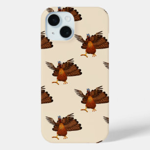 SlipperyJoe's Thanksgiving-gobbel verantwoord live iPhone 15 Case