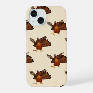 SlipperyJoe's Thanksgiving-gobbel verantwoord live iPhone 15 Case