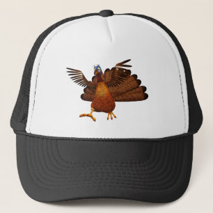 SlipperyJoe's Thanksgiving-gobbel verantwoord live Trucker Pet