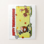 SlipperyJoe's Thanksgiving grappige laat pelgrim r Legpuzzel (Verticaal)