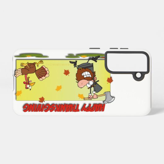 SlipperyJoe's Thanksgiving grappige laat pelgrim r Samsung Galaxy Hoesje (Achterkant horizontaal)