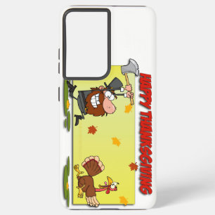SlipperyJoe's Thanksgiving grappige laat pelgrim r Samsung Galaxy Hoesje