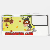 SlipperyJoe's Thanksgiving grappige laat pelgrim r Samsung Galaxy Hoesje (Achterkant horizontaal)