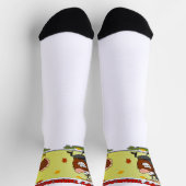 SlipperyJoe's Thanksgiving grappige laat pelgrim r Sokken (Top)