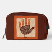 SlipperyJoe's Thanksgiving kalkoen gezellige herfs Toilettasje (Achterkant)