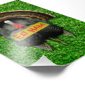 SlipperyJoe's Thanksgiving kalkoengras eten ham co Foto Afdruk (Hoek)