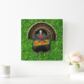 SlipperyJoe's Thanksgiving kalkoengras eten ham co Vierkante Klok (Huis)