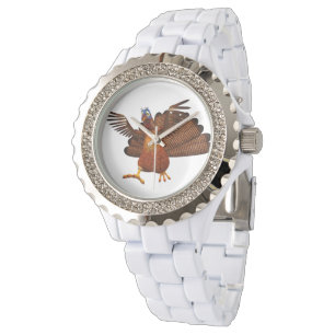 SlipperyJoe's Thanksgiving-kraai verantwoord live Horloge