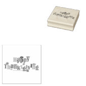 SlipperyJoe's Thanksgiving laat bruine oranje past Rubberstempel (Gestempeld)