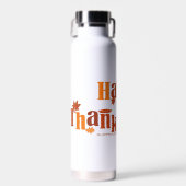 SlipperyJoe's Thanksgiving laat bruine oranje past Waterfles (Voorkant)