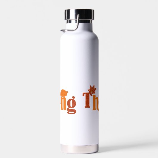 SlipperyJoe's Thanksgiving laat bruine oranje past Waterfles (Rechts)