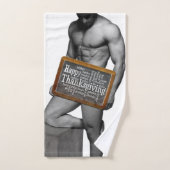 SlipperyJoe's Thanksgiving man, hete zes-pack buis Bad Handdoek (Handdoek)