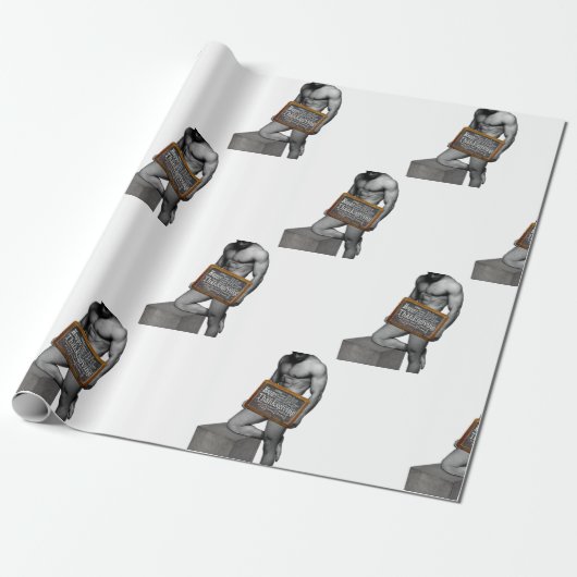 SlipperyJoe's Thanksgiving man, hete zes-pack buis Cadeaupapier (Uitgerold)