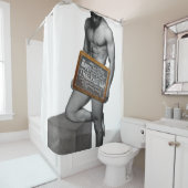 SlipperyJoe's Thanksgiving man, hete zes-pack buis Douchegordijn (In situ)