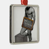 SlipperyJoe's Thanksgiving man, hete zes-pack buis Metalen Ornament (Rechts)