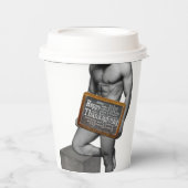 SlipperyJoe's Thanksgiving man, hete zes-pack buis Papieren Bekers (Voorkant)