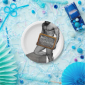 SlipperyJoe's Thanksgiving man, hete zes-pack buis Papieren Bordje (Feest)