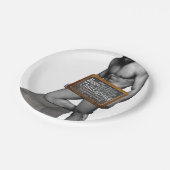 SlipperyJoe's Thanksgiving man, hete zes-pack buis Papieren Bordje (Gekanteld)