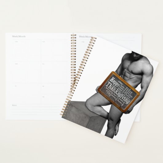 SlipperyJoe's Thanksgiving man, hete zes-pack buis Planner (Display)