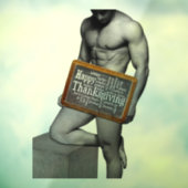 SlipperyJoe's Thanksgiving man, hete zes-pack buis Raamsticker (Vel 3)