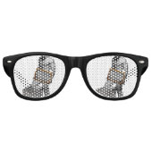 SlipperyJoe's Thanksgiving man, hete zes-pack buis Retro Zonnebril (Voorkant)