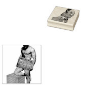 SlipperyJoe's Thanksgiving man, hete zes-pack buis Rubberstempel (Gestempeld)