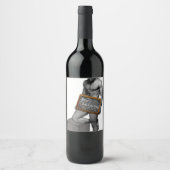 SlipperyJoe's Thanksgiving man, hete zes-pack buis Wijn Etiket (Voorkant)