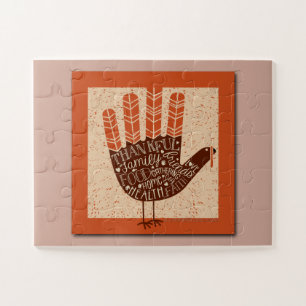 SlipperyJoe's Thanksgiving speelse kalkoen illustr Legpuzzel